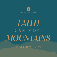 Faith Move Mountains Linkedin Post