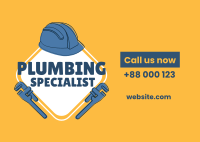 Plumbing Specialist Postcard