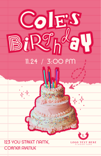 Scrapbook Birthday Greeting Invitation