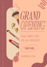 Salon Grand Opening Poster