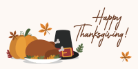 Thanksgiving Dinner Twitter Post Design