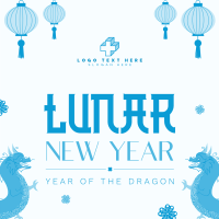 Lucky Lunar New Year Linkedin Post Design