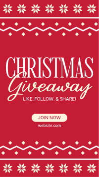 Christmas Giveaway Promo Instagram Reel Image Preview