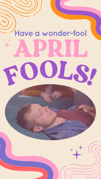 Groovy April Fools Greeting Instagram Reel Image Preview