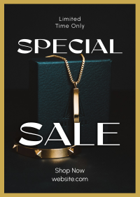 Jewelry Editorial Sale Poster