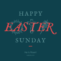 Rustic Easter Instagram Post Design