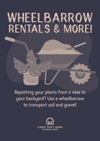 Wheelbarrow Rentals Poster