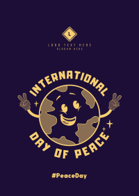 Floating Globe Peace Poster