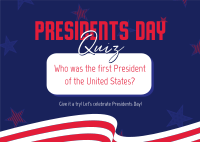 Presidents Day Pop Quiz Postcard