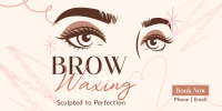 Eyebrow Waxing Service Twitter Post