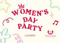 Women's Day Celebration Postcard Image Preview