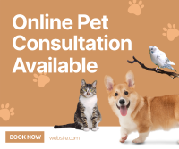 Online Vet Consultation Facebook Post