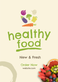 Fresh Healthy Foods Poster