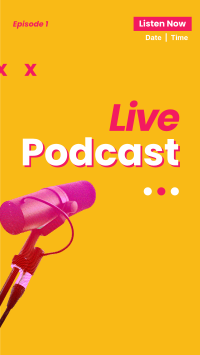 Live Podcast Facebook Story