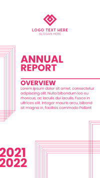 Annual Report Lines Facebook Story