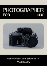 Professional Photographer Flyer