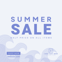 Summer Waves Sale Instagram Post