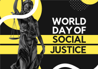 Social Justice World Day Postcard