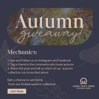 Autumn Leaves Giveaway Instagram Post