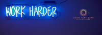 Work Harder Tumblr Banner