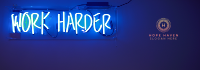 Work Harder Tumblr Banner Image Preview