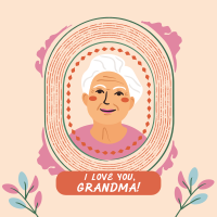 Greeting Grandmother Frame Instagram Post Image Preview