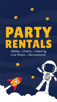 Kids Party Rentals Facebook Story