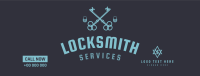 Locksmith Emblem Facebook Cover