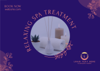 Spa Treatment Postcard