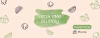 Fresh Vegan Food Delivery Facebook Cover Design