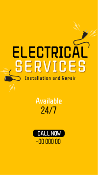 Electrical Service Facebook Story Image Preview