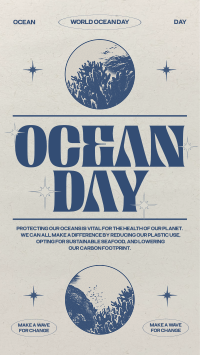 Retro Ocean Day Instagram Story