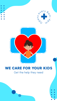 Care for your kids Instagram Story Design