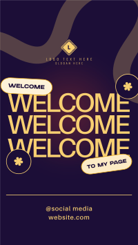 Minimal Welcome Page TikTok Video Design