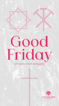 Minimalist Good Friday Greeting  Facebook Story