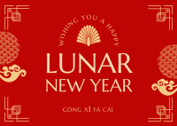 Lunar Year Tradition Postcard