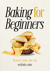 Baking for Beginners Flyer