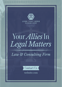 Law Consulting Firm Poster