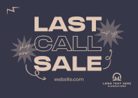 Final Call Discounts Postcard