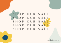 Quirky Sale Postcard