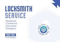 Locksmith Postcard example 2