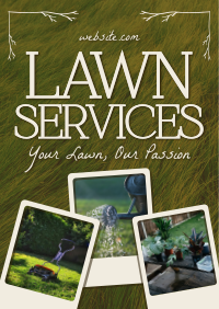 Rustic Lawn Services Poster