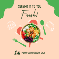 Fresh Vegan Bowl Instagram Post Design