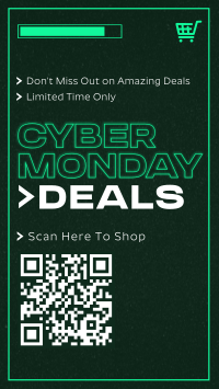 Retro Cyber Monday Instagram Reel Design