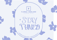 Floral Anniversary Giveaway Postcard Image Preview