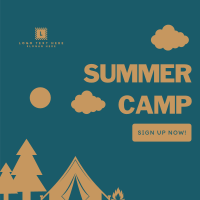 Kids Summer Camp Instagram Post Design