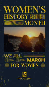 Women's History March Instagram Reel Image Preview