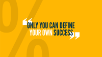 Define Your Success YouTube Banner