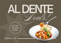 Pasta Day Deals Postcard