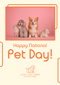 National Pet Day Poster